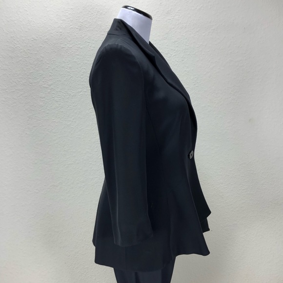 Armani Collezioni Black Peplum 3/4 Sleeve Jacket - Picture 4 of 7